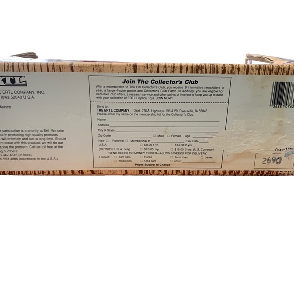 ERTL VTG 1990 True Value Horse & Wagon Coin Bank Die Cast Locking w/KEY NIB - Picture 8 of 11